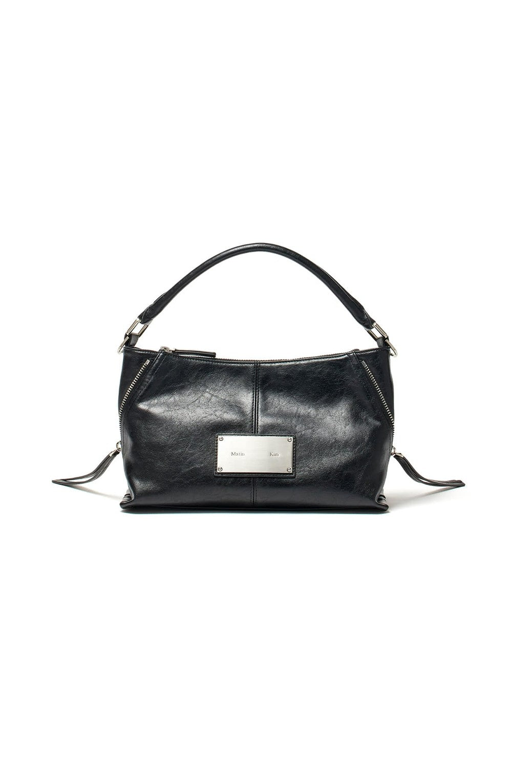 Matin Kim SIDE ZIPPER TWO WAY BAG IN BLACK SMALL (Instock)