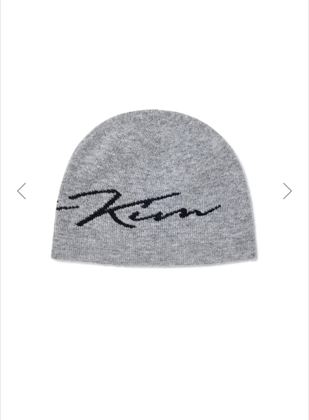 MATIN KIM MATIN LOGO SCRIPT BEANIE IN GREY (preorder)