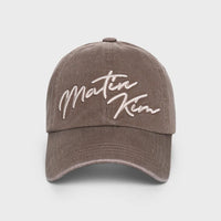 Matin Kim Logo Script Ball Cap (Instock)