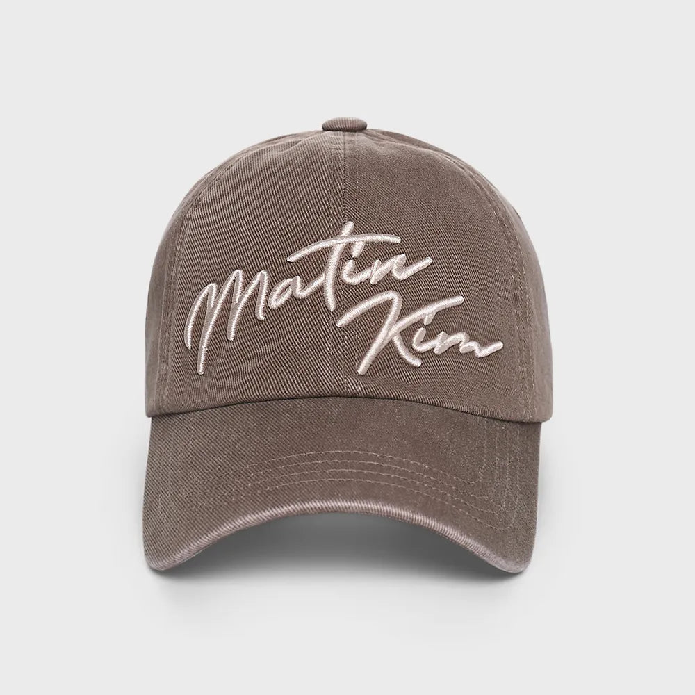 Matin Kim Logo Script Ball Cap (Instock)