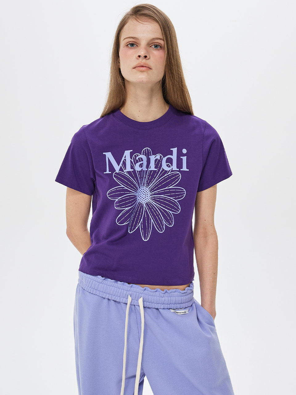 Mardi Mercredi Slim T-Shirt Flowermardi (Instock)