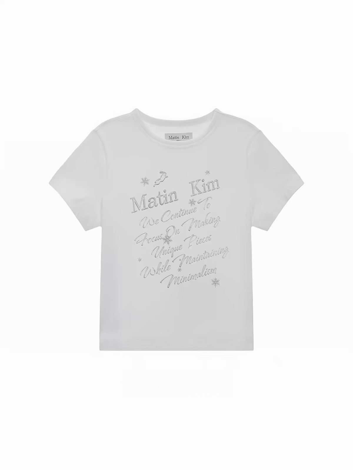Matin Kim Glow Printing Crop Top - 3 Colors (Instock)