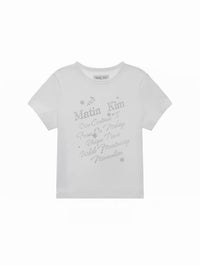 Matin Kim Glow Printing Crop Top - 3 Colors (Instock)