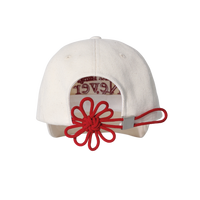Korean Collection Ongo FLOWER KNOT CAP -RED (Preorder)