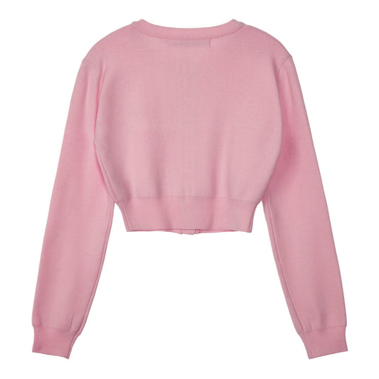 Rest&Recreation CROPPED KNIT CARDIGAN - PINK(Instock)