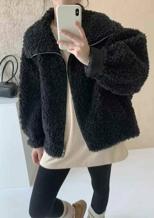 Kelly Designs Zip Up Wool Grey Jacket (Instock)