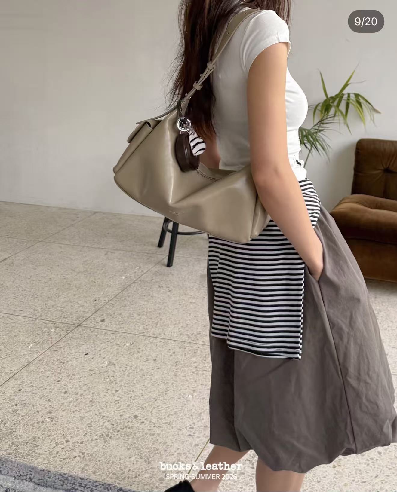 Korean APM Collection BUCKS&LEATHER Leather Bag (Preorder)