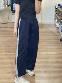Korean APM Collection Casual Navy Lace Pants (Instock)