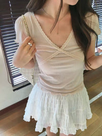 Korean APM Collection V-neck Top (Instock)