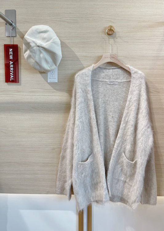 Kelly Designs Alpaca Wool Oatmeal Cardigan (Instock)