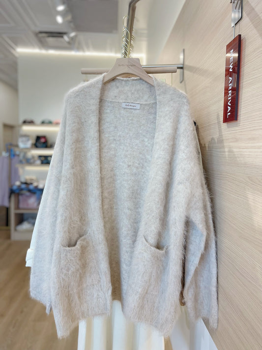 Kelly Designs Alpaca Wool Oatmeal Cardigan (Instock)