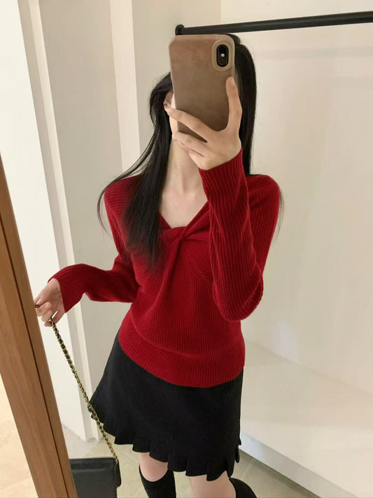 Kelly Designs Red Wool Top (Instock)