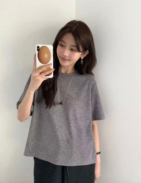 Korean APM Collection EGG Grey Tshirt (Instock)