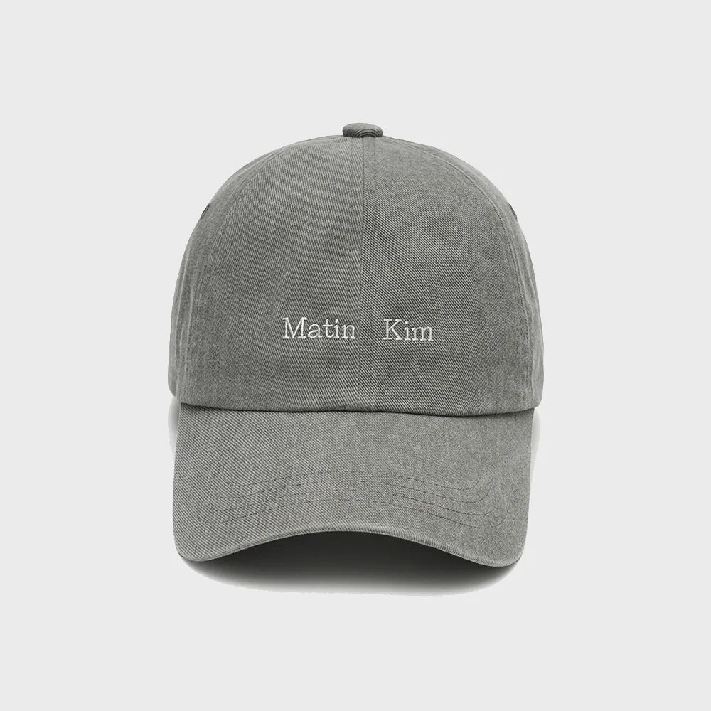Matin Kim Mini Classic Logo Ball Cap – Light Khaki (Instock)