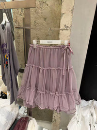 Korean APM Collection Purple Puffy Skirt (Instock)