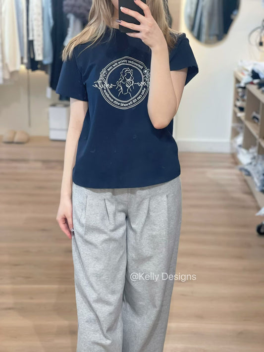 Korean APM Collection Casual Soft Tshirt-3 Colors (Instock)