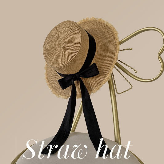 Kelly Designs Bow-Knot Brim Brown Hat (Instock)