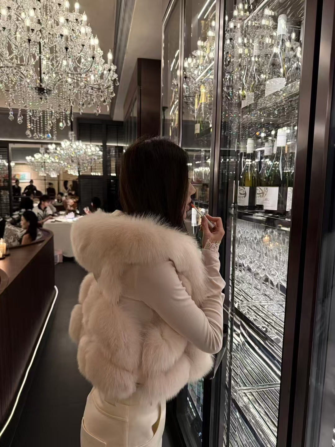 Kelly Designs Fox Fur Vest 4 colors Hoodie Jacket (Instock)