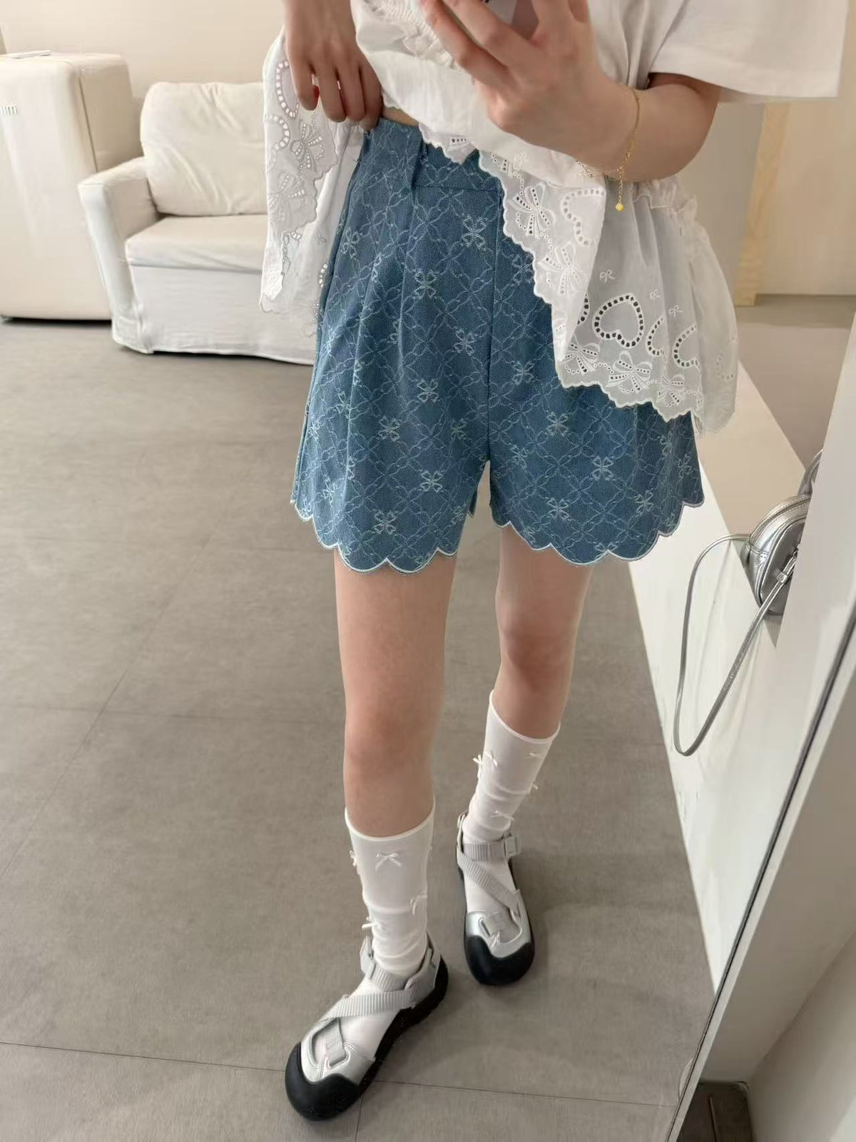 Korean APM Collection Half Elasticty Shorts- 2 Colors(Instock)