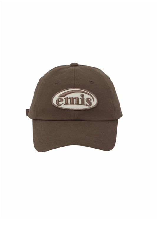 EMIS TONE ON TONE WAPPEN BALL CAP-BROWN(Preorder)
