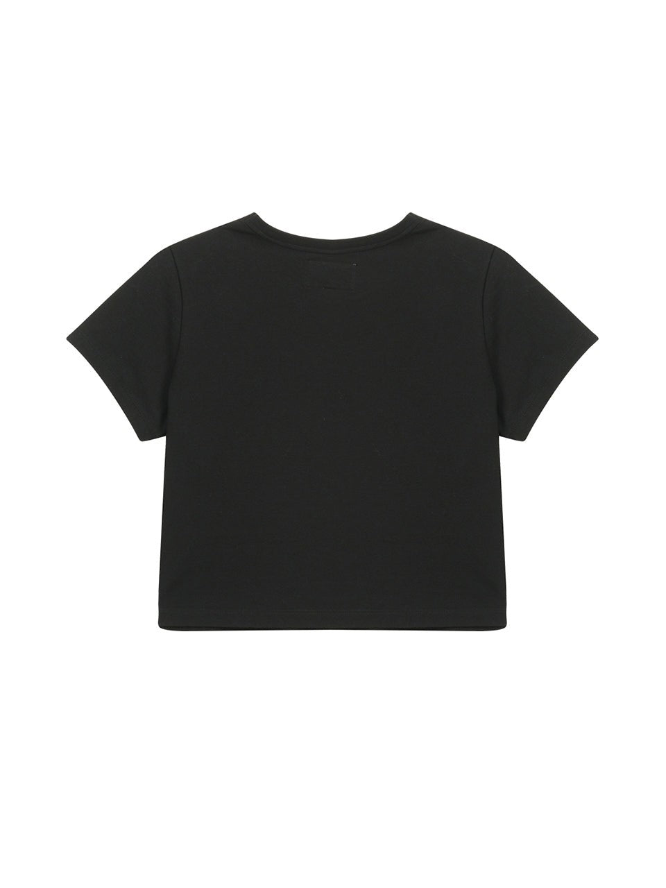 MATIN KIM LOGO CUTTED CROP TOP IN Black (Instock)