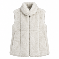 Kelly Designs Premium Rabbit Fur Vest – Ivory (Instock)