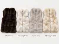 Kelly Designs Fox Fur Knit Vest - 4 Colors (Instock)