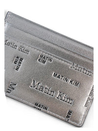 MATIN ALL-OVER LOGO CARD WALLET IN SILVER (Instock)