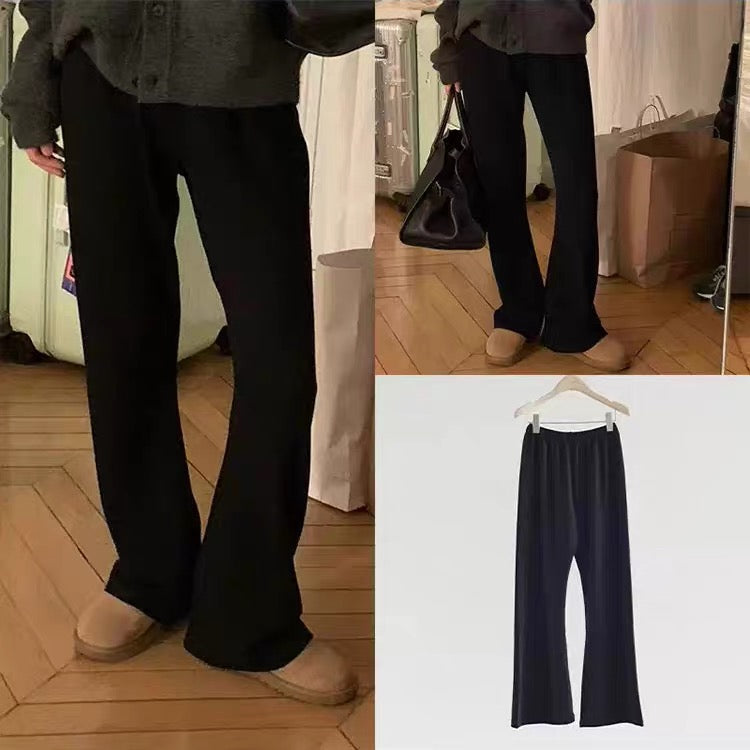 Korean APM Collection Ounce Flare Pants - Fleece Version (Instock)