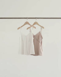 Korean APM Collection Ounce Lace Trim V-Neck Modal Camisole Top (Instock)