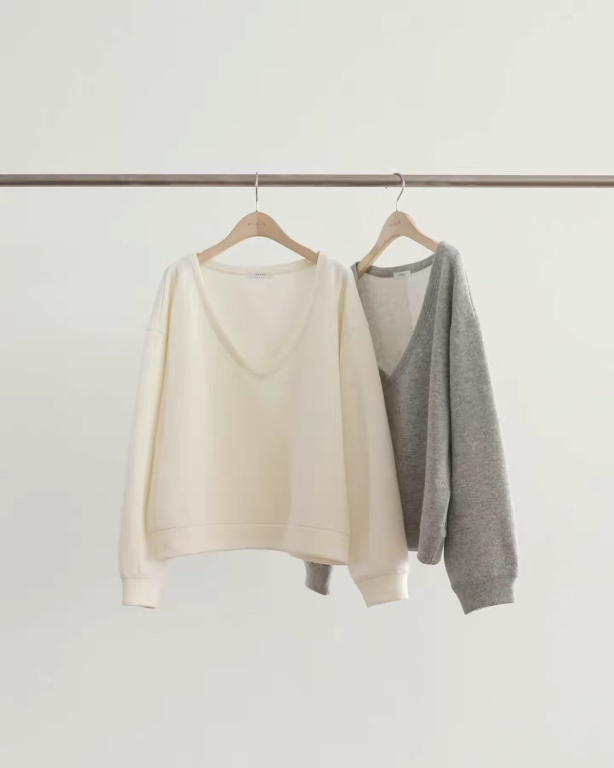 Korean APM Collection Soft Wool Blend V-Neck Oversized Sweater (Instock)