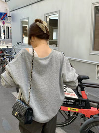 Korean APM Collection Soft Wool Blend V-Neck Oversized Sweater (Instock)