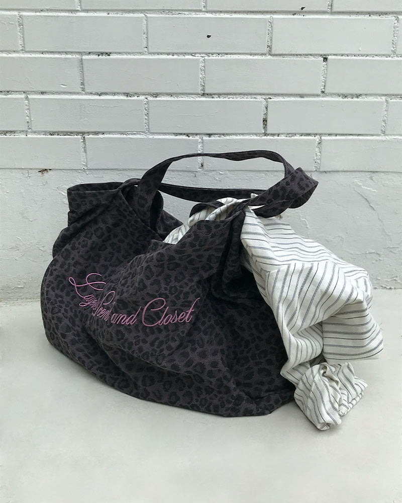 Korean Collection Leopard Print Oversized Tote Bag (Instock)