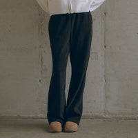Korean Collection SIYAZU Fleece-Lined Ribbed Sweatpants-3 colors (Instock)