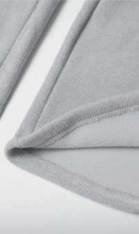 Korean Collection SIYAZU Fleece-Lined Ribbed Sweatpants-3 colors (Instock)