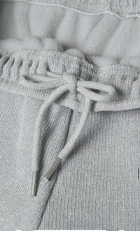 Korean Collection SIYAZU Fleece-Lined Ribbed Sweatpants-3 colors (Instock)