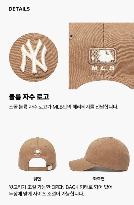 MLB NY D-BEIGE CAP(Instock)