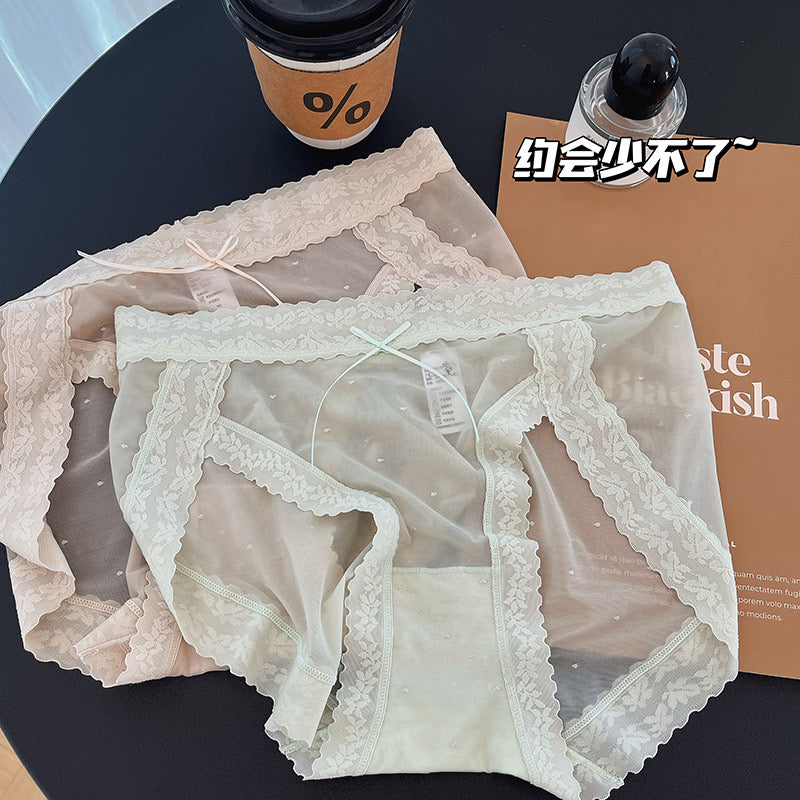 Kelly Designs Colorful Lace Slit Underwear(Instock)