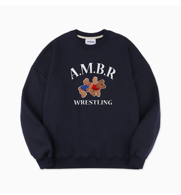 Ambler Wrestling Bear Navy Sweatshirt(Preorder)