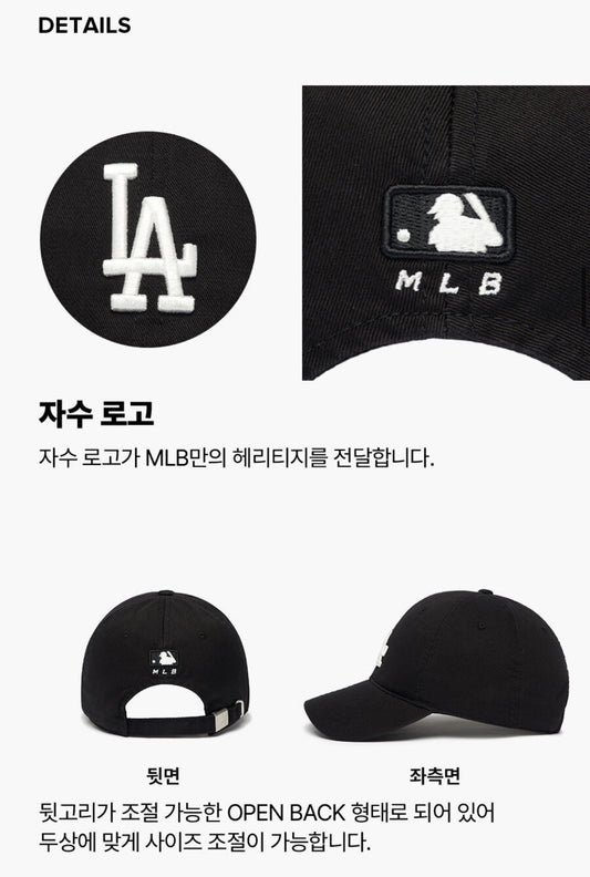 MLB N-COVER LA BLACK CAP(Preorder)