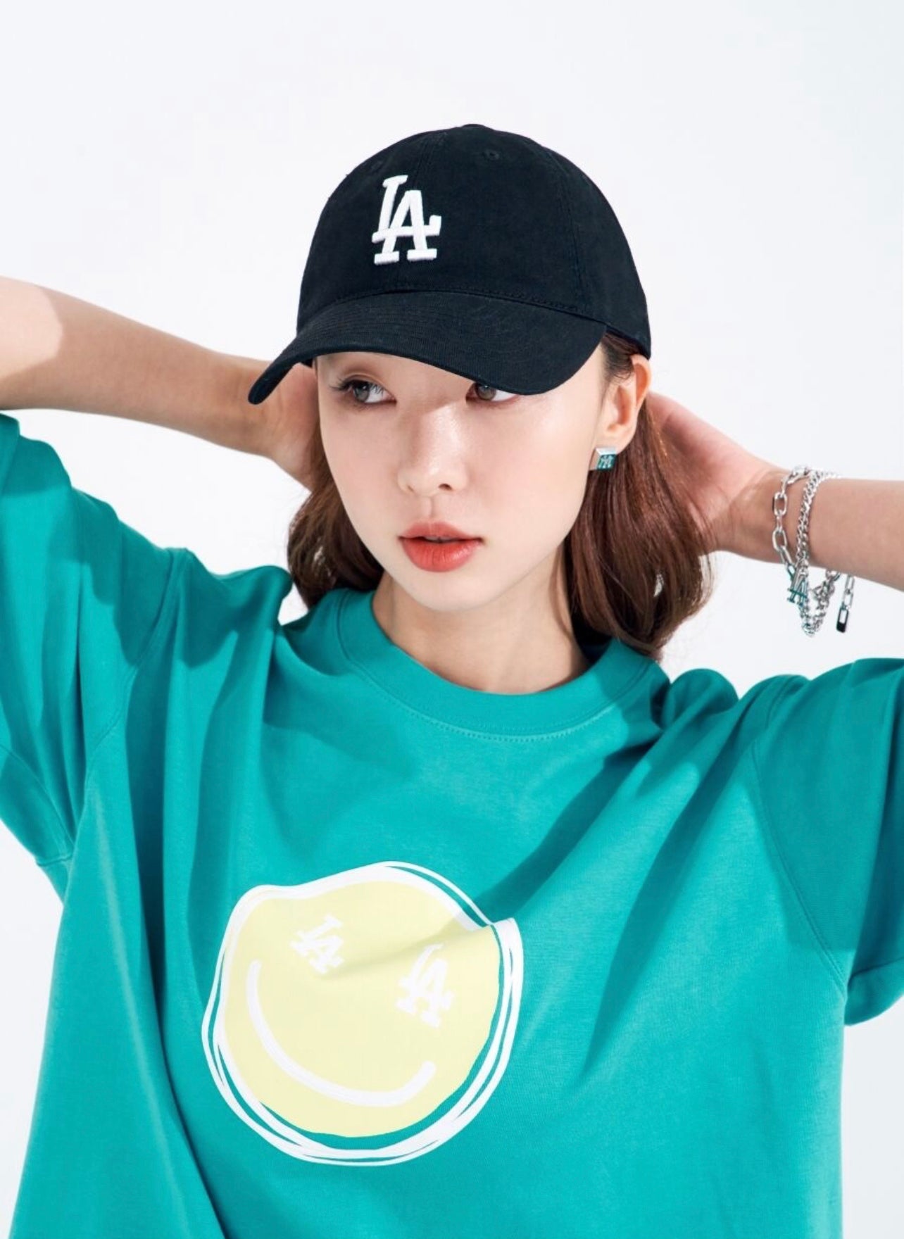 MLB N-COVER LA BLACK CAP(Preorder)