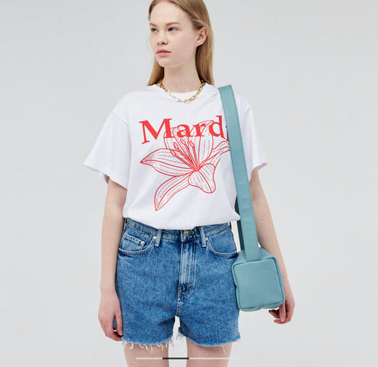 Mardi Mercredi Red-White TSHIRT BELLE DE JOUR_WHITE RED(Preorder)