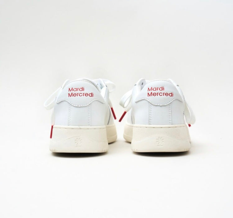 Mardi Mercredi PUR_LEATHER_SNEAKERS_ALL_WHITE(Instock)