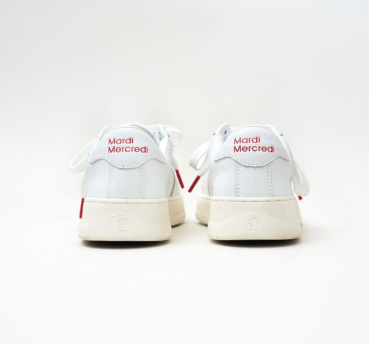 Mardi Mercredi PUR_LEATHER_SNEAKERS_ALL_WHITE(Instock)