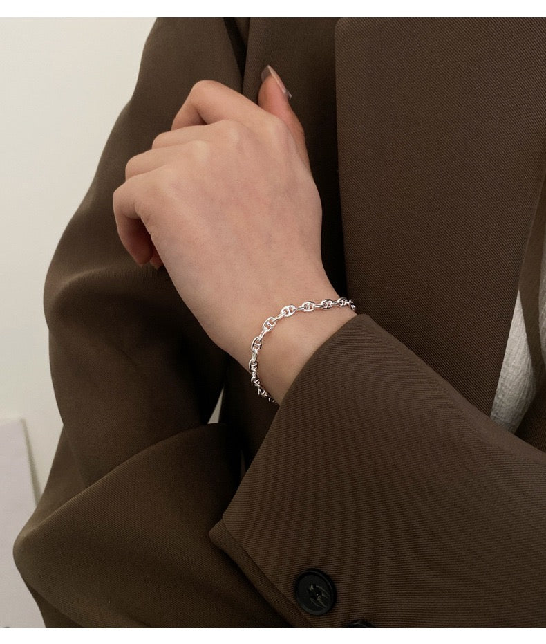 Kelly Designs Pig-Nose Silver Bracelet(Instock Collection)