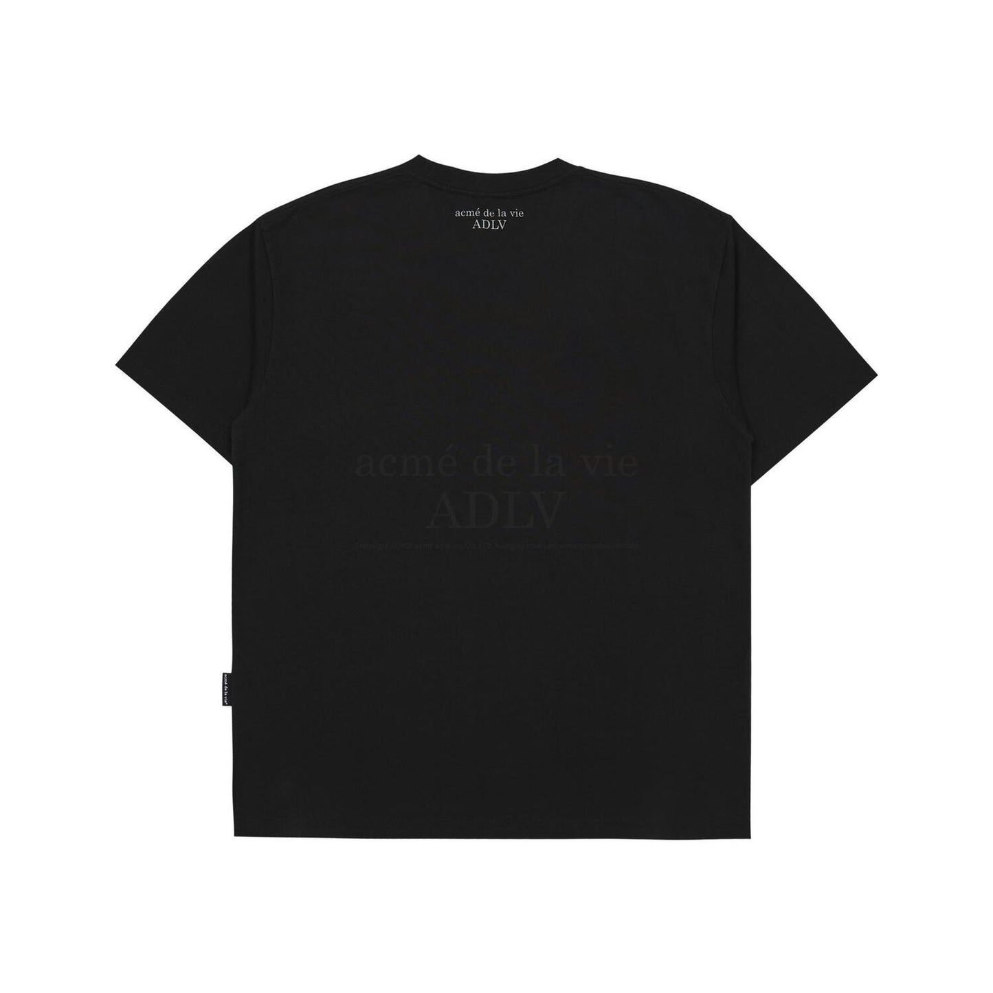 ADLV NAVY FUZZY RABBIT SHORT SLEEVE T-SHIRT BLACK(Instock)