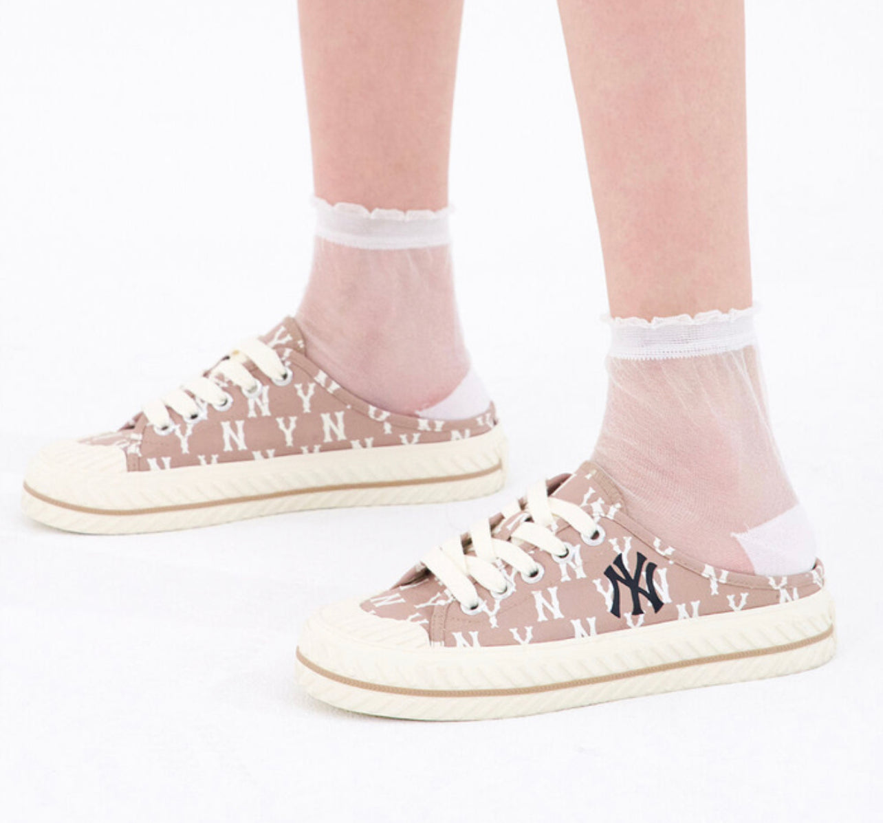 MLB PLAYBALL MULE MONOGRAM NY D.BEIGE(Pre order)