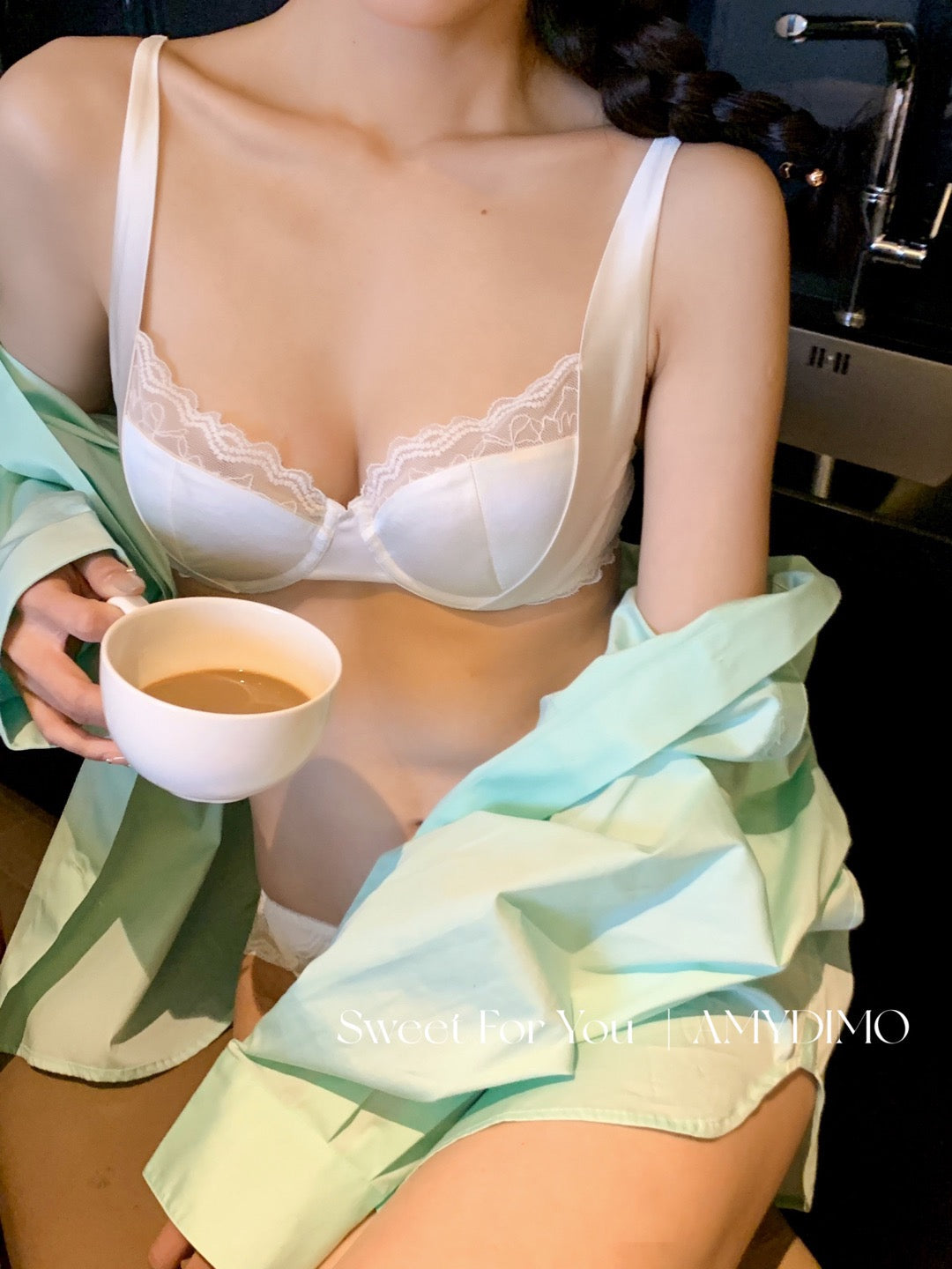 Amydimo Silk Three Colors Bra Set(Preorder)