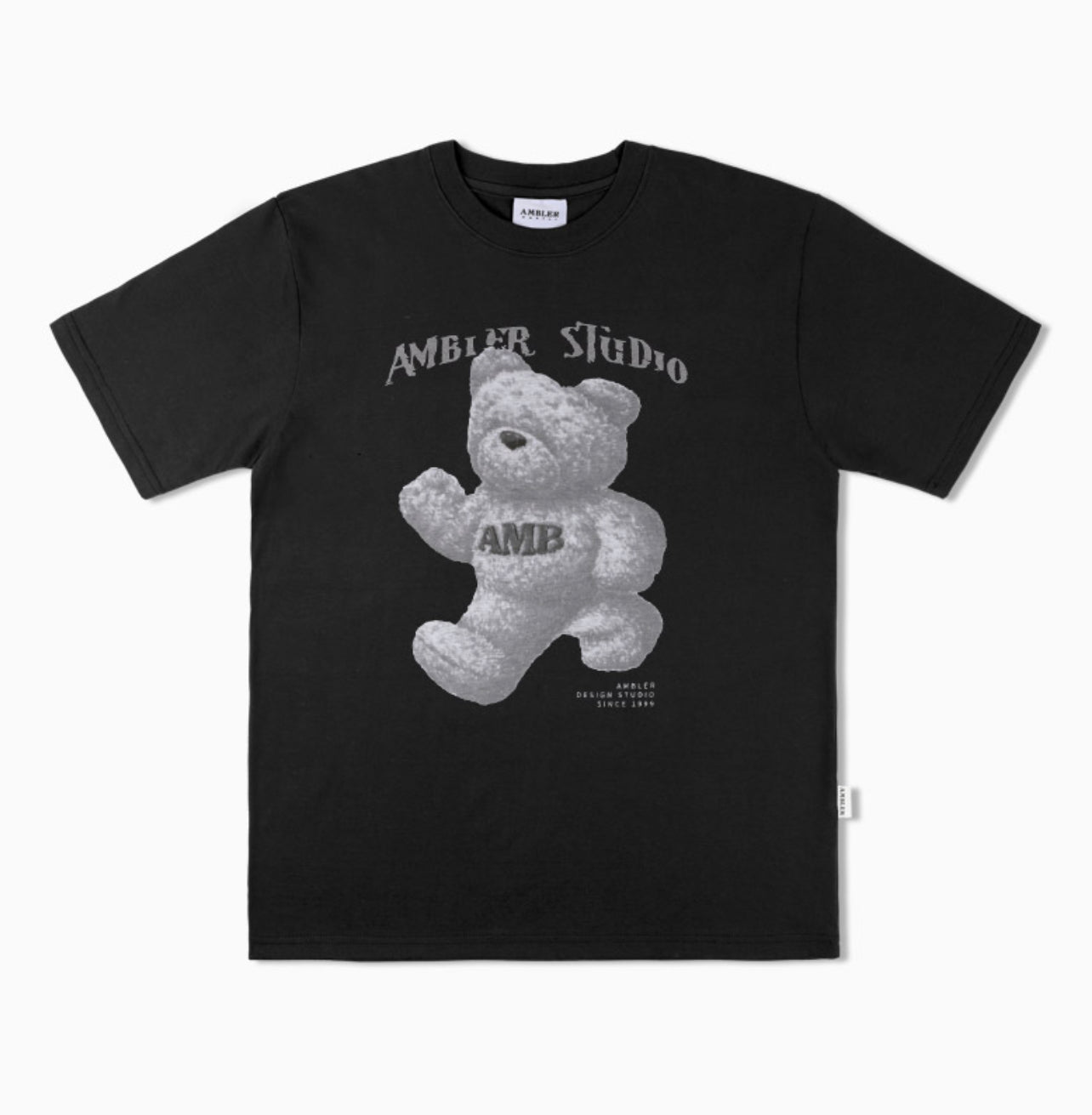 Ambler VINTAGE BEAR Black T-Shirt(Preorder)