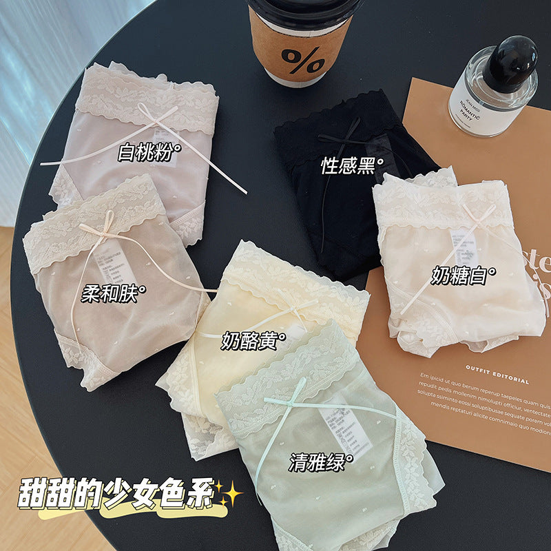 Kelly Designs Colorful Lace Slit Underwear(Instock)